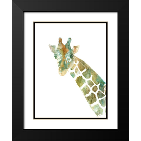 African Colors Black Modern Wood Framed Art Print with Double Matting by Robinson, Carol