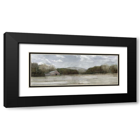 Country Satisfaction Black Modern Wood Framed Art Print with Double Matting by Nan