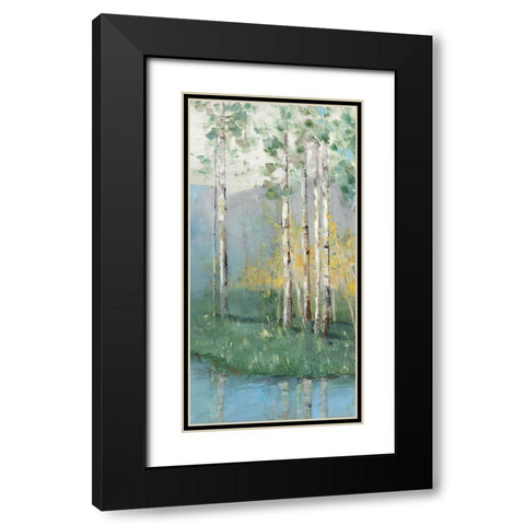 Birch Black Modern Wood Framed Art Print with Double Matting by Swatland, Sally