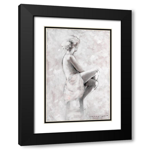 Soft Rhapsody I Black Modern Wood Framed Art Print with Double Matting by Orme, E. Anthony
