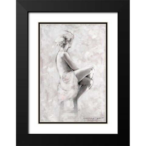 Soft Rhapsody I Black Modern Wood Framed Art Print with Double Matting by Orme, E. Anthony
