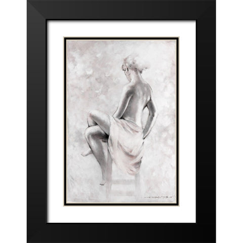 Soft Rhapsody II Black Modern Wood Framed Art Print with Double Matting by Orme, E. Anthony