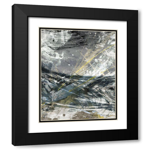White Noise II Black Modern Wood Framed Art Print with Double Matting by Butler, John