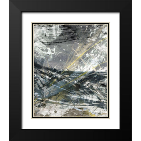 White Noise II Black Modern Wood Framed Art Print with Double Matting by Butler, John