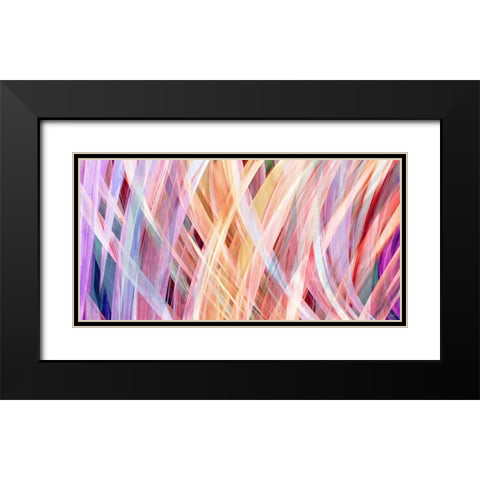 Miranda Black Modern Wood Framed Art Print with Double Matting by Butler, John
