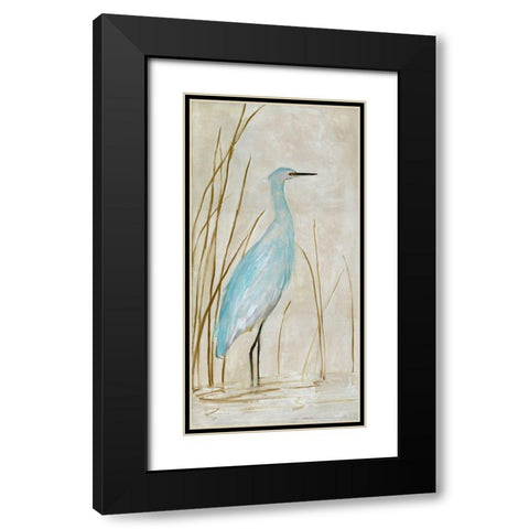 Soft Egret I Black Modern Wood Framed Art Print with Double Matting by Swatland, Sally