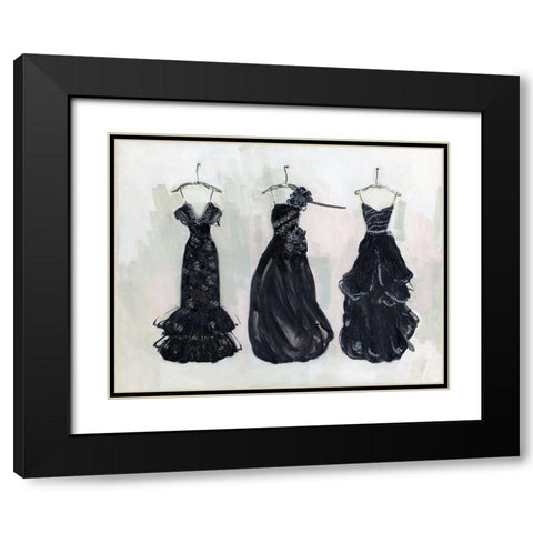 Black and Bling II Black Modern Wood Framed Art Print with Double Matting by Swatland, Sally