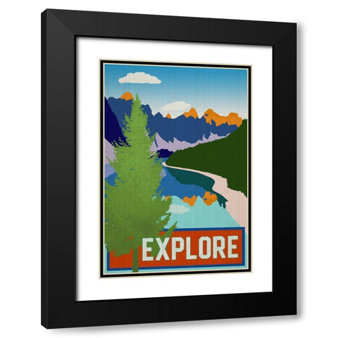Explore Black Modern Wood Framed Art Print with Double Matting by Robinson, Carol