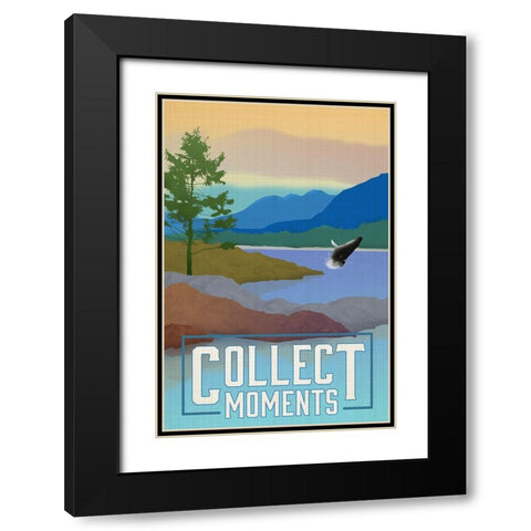 Collect Moments Black Modern Wood Framed Art Print with Double Matting by Robinson, Carol