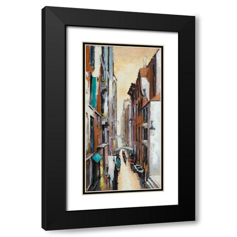 Canal View II Black Modern Wood Framed Art Print with Double Matting by Orme, E. Anthony
