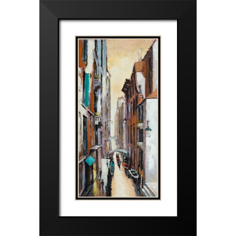 Canal View II Black Modern Wood Framed Art Print with Double Matting by Orme, E. Anthony