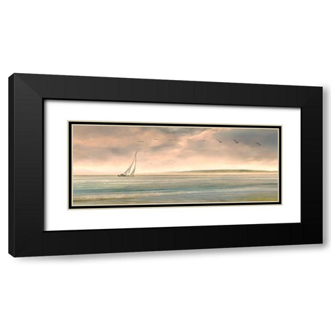 Setting Sail Black Modern Wood Framed Art Print with Double Matting by Calascibetta, Mike