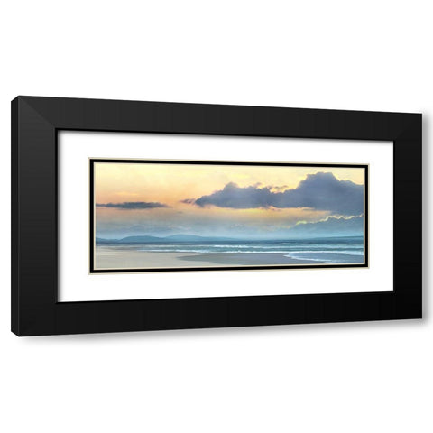 Blue Horizon Black Modern Wood Framed Art Print with Double Matting by Calascibetta, Mike