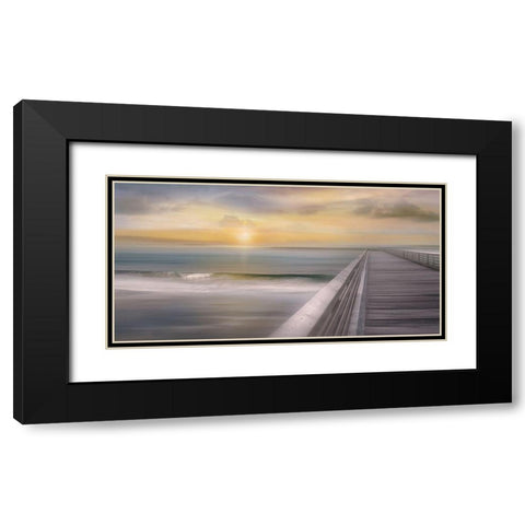 Sundown Black Modern Wood Framed Art Print with Double Matting by Calascibetta, Mike