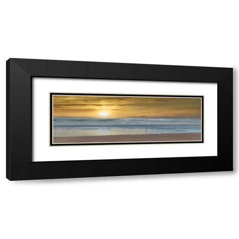Wading Black Modern Wood Framed Art Print with Double Matting by Calascibetta, Mike
