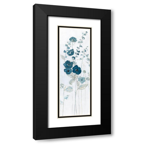 Fields of Blue I Black Modern Wood Framed Art Print with Double Matting by Swatland, Sally