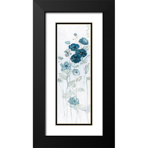 Fields of Blue II Black Modern Wood Framed Art Print with Double Matting by Swatland, Sally