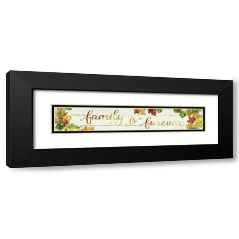 Family is Black Modern Wood Framed Art Print with Double Matting by Robinson, Carol