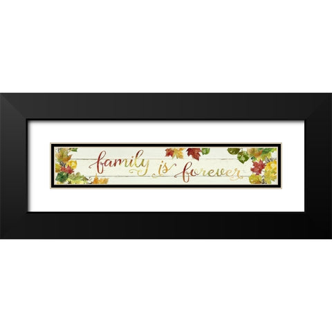 Family is Black Modern Wood Framed Art Print with Double Matting by Robinson, Carol