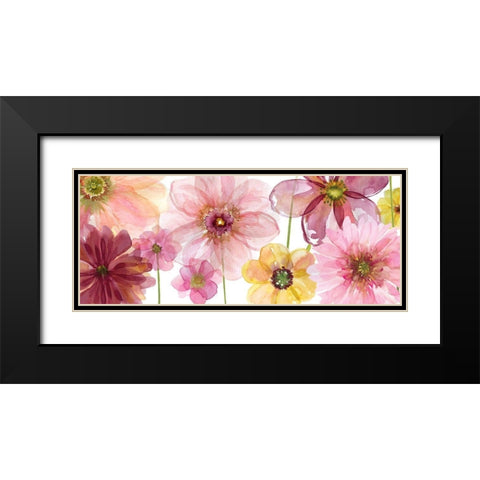 Pop of Pink Black Modern Wood Framed Art Print with Double Matting by Robinson, Carol