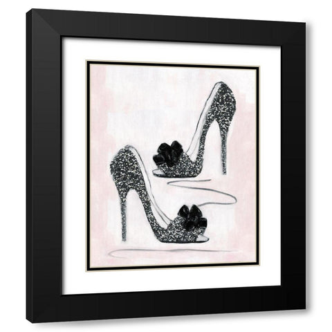 Shoes That Dazzle I Black Modern Wood Framed Art Print with Double Matting by Swatland, Sally