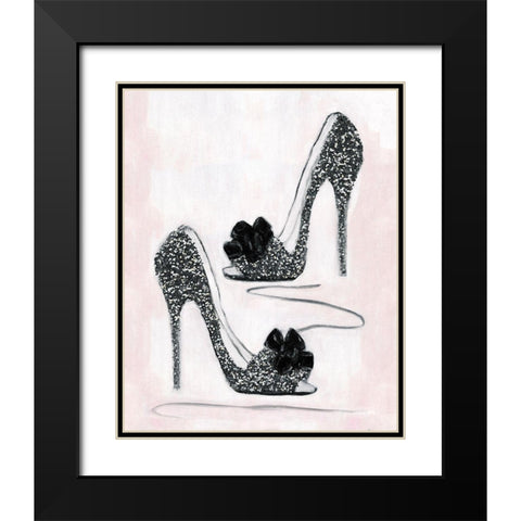 Shoes That Dazzle I Black Modern Wood Framed Art Print with Double Matting by Swatland, Sally