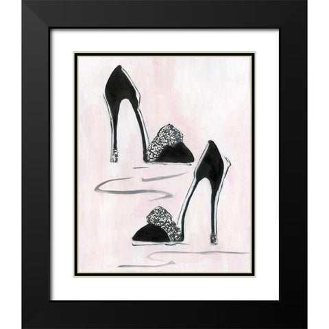 Shoes That Dazzle II Black Modern Wood Framed Art Print with Double Matting by Swatland, Sally