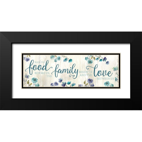 Food Family Love Black Modern Wood Framed Art Print with Double Matting by Knutsen, Conrad