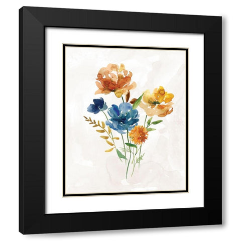 Summer Sprig II Black Modern Wood Framed Art Print with Double Matting by Robinson, Carol