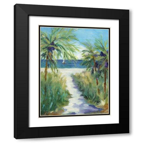 Pacific Jewel Black Modern Wood Framed Art Print with Double Matting by Robinson, Carol