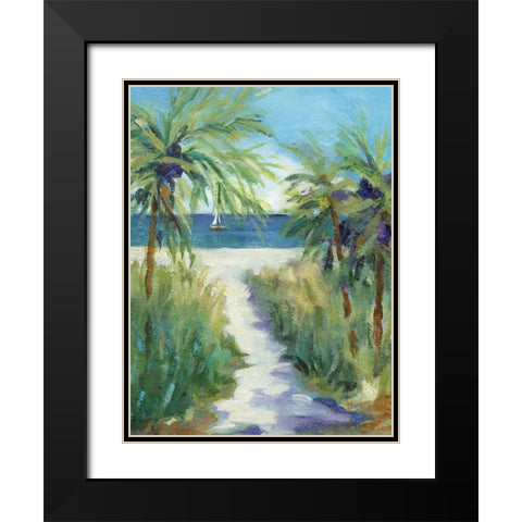 Pacific Jewel Black Modern Wood Framed Art Print with Double Matting by Robinson, Carol