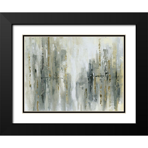 City Shine Black Modern Wood Framed Art Print with Double Matting by Robinson, Carol