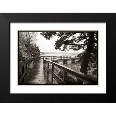 Nova Scotia Black Modern Wood Framed Art Print with Double Matting by Wilt, Kymri
