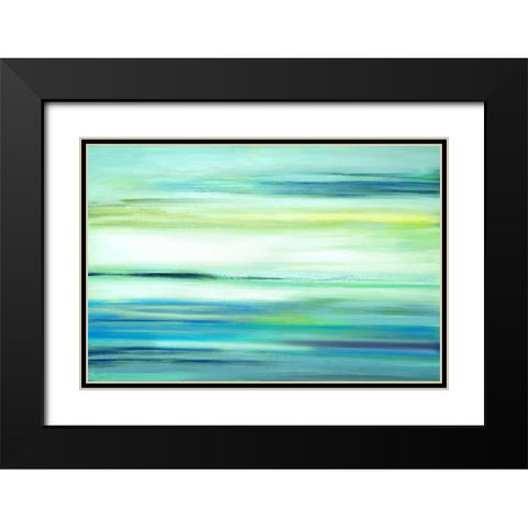 Above The Blue Black Modern Wood Framed Art Print with Double Matting by Shapiro, Judith