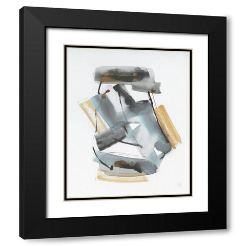 Positano I Black Modern Wood Framed Art Print with Double Matting by Jill, Susan
