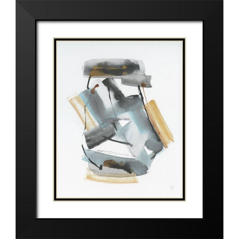 Positano I Black Modern Wood Framed Art Print with Double Matting by Jill, Susan
