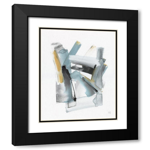 Positano II Black Modern Wood Framed Art Print with Double Matting by Jill, Susan