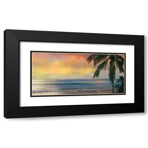 Sunset Cove Black Modern Wood Framed Art Print with Double Matting by Calascibetta, Mike