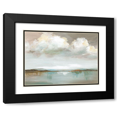 Big Sky Black Modern Wood Framed Art Print with Double Matting by Nan