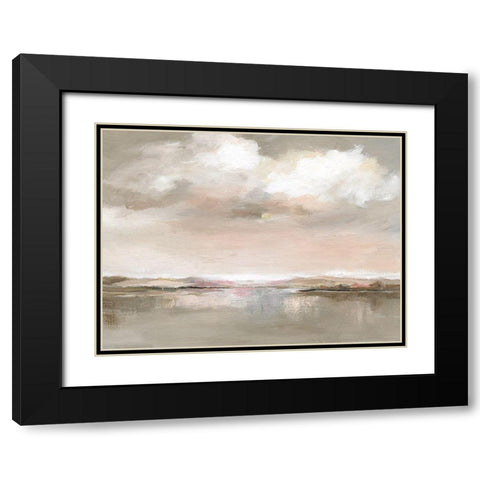 Evening Drama Black Modern Wood Framed Art Print with Double Matting by Nan