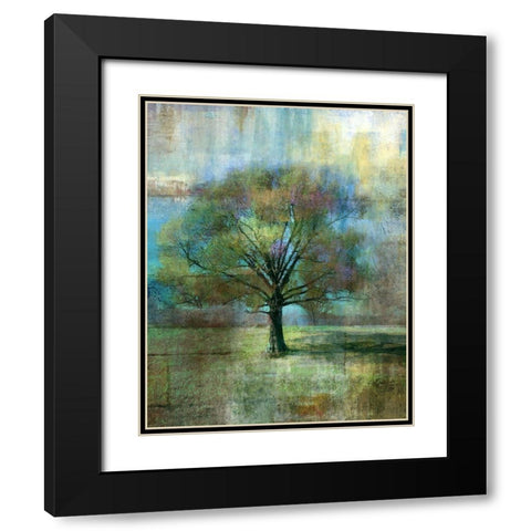 Dream Field Black Modern Wood Framed Art Print with Double Matting by Nan