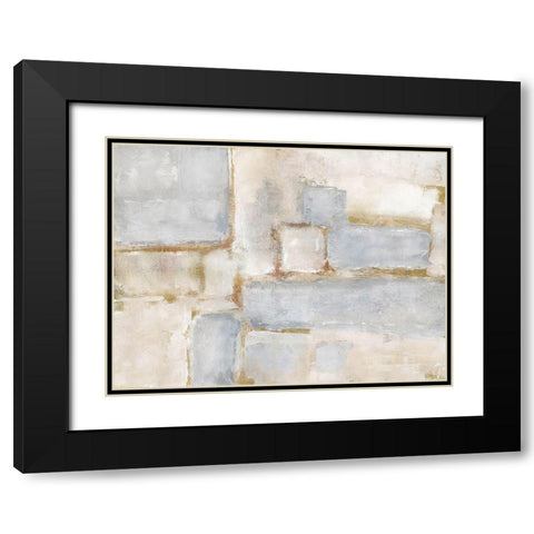 Terrazza II Black Modern Wood Framed Art Print with Double Matting by Pattinian, Merri
