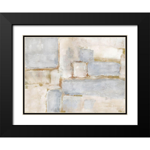 Terrazza II Black Modern Wood Framed Art Print with Double Matting by Pattinian, Merri