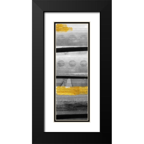 Layers of Time III Black Modern Wood Framed Art Print with Double Matting by Jill, Susan