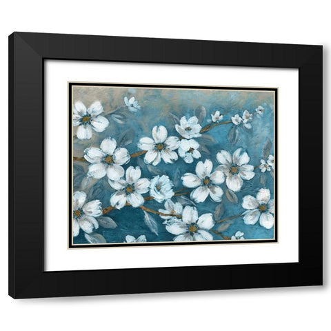 Blossoms of Evening Black Modern Wood Framed Art Print with Double Matting by Robinson, Carol