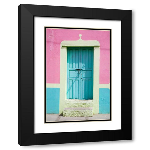 San Miguel Door Black Modern Wood Framed Art Print with Double Matting by Eggers, Julie