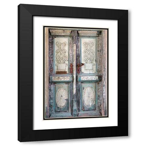 Baltic Door Black Modern Wood Framed Art Print with Double Matting by Zwick, Martin