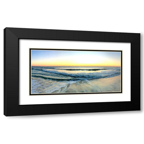 West End Sunrise Black Modern Wood Framed Art Print with Double Matting by Carpentieri, Natalie