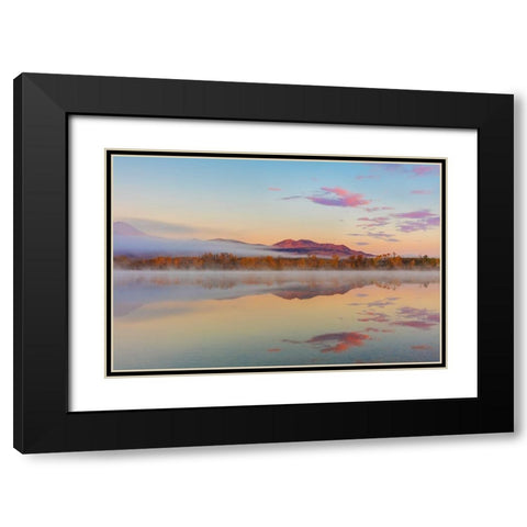 Waterton Lakes Black Modern Wood Framed Art Print with Double Matting by Haney, Chuck
