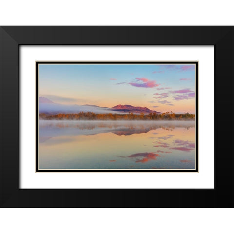 Waterton Lakes Black Modern Wood Framed Art Print with Double Matting by Haney, Chuck